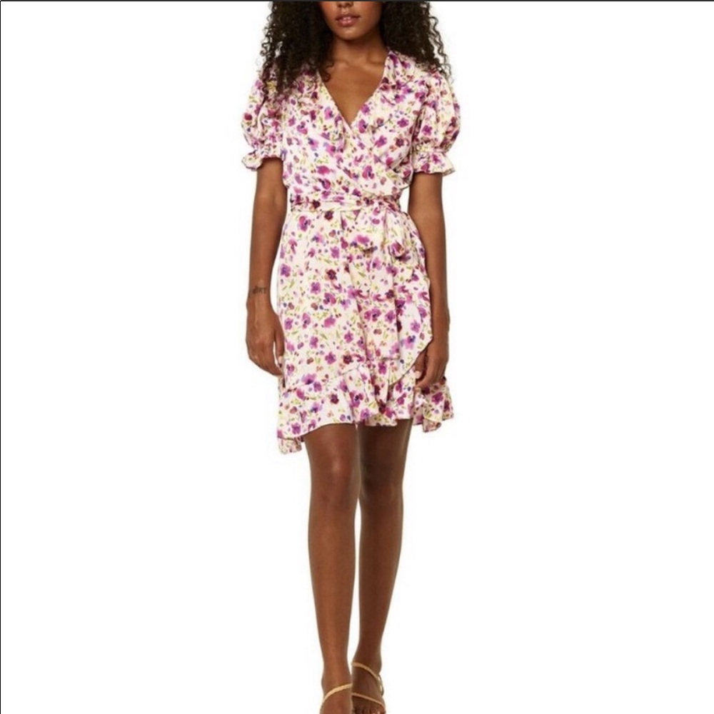 MISA Floral Ruffle Dress